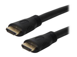 Cmple - 28AWG High Speed HDMI Cable with Ethernet - Black - 3ft.