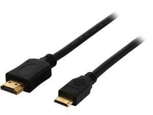 Coboc MINIHMEHMMM3BK 3 ft.Black Mini HDMI (Type C) to HDMI (type A) Male 32 AWG High Speed HDMI w/Ethernet Cable, M-M - 1080P Coboc MINIHMEHMMM3BK 3 ft.Black Mini HDMI (Type C) to HDMI (type A) Male 32 AWG High Speed HDMI w/Ethernet Cable, M-M - 1080P