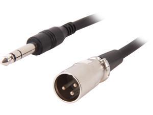 BYTECC Model MICPH-6 6 ft. MICPH 1/4' Stereo Microphone Plug to 3 pin XLR Male Cable