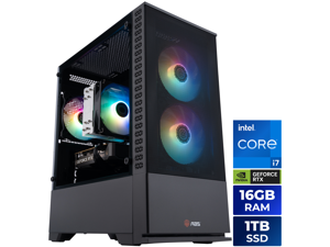 ABS Cyclone Aqua PC Gamer Preensamblado - Windows 11 - Intel Core i7-14700F - GeForce RTX 5060 8GB - DLSS 4 - 16GB DDR4 - 1TB NVMe SSD