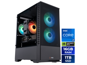PC Gamer ABS Cyclone Aqua - Windows 11 - Intel Core i7-14700F - GeForce RTX 5060 Ti 16GB - DLSS 4 - 16GB DDR5 - SSD NVMe 1TB