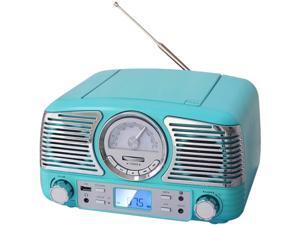Techplay Nastolgic Portable CD Player with Bluetooth QT62BT-BLUE Techplay Nastolgic Portable CD Player with Bluetooth QT62BT-BLUE