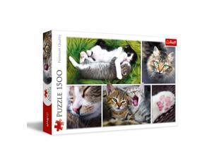 Trefl 1500 Piece Jigsaw Puzzle, Just Cat Things Collage