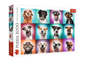 Trefl 2000 Piece Jigsaw Puzzle, Funny Dog Portraits II