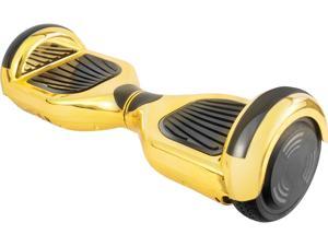 AOB Gold Chrome Hoverboard with Bluetooth Speakers