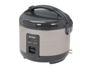 Tiger JNP-S18U 10-Cup Rice Cooker and Warmer, Stainless Steel Gray