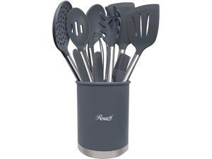 Rosewill RHKU-21001 Kitchen Silicone Cooking Utensil Set | High Heat Resistant Spatulas, ...