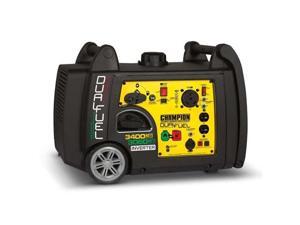 Champion 3400 Watt Portable Quiet Electric Start Dual Fuel Inverter Generator 