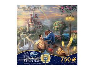 Thomas Kinkade Disney Dreams - Beauty and the Beast Falling in Love: 750 Pcs