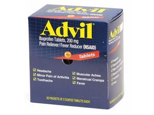 ADVIL 015489 Pain Relief, Tablet,200mg Size, PK100