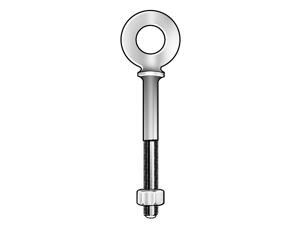 EA1 1//2-13 Drop Forged Eye Nut Plain 316 Stainless Steel