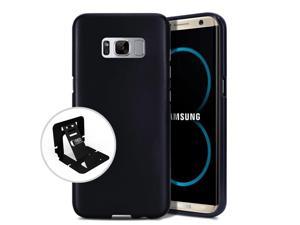 Samsung Galaxy S8 Plus Case Slim & Flexible Anti-shock Crystal Silicone Protective TPU Gel Skin Case Cover [Black]