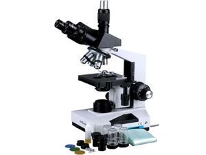 40X-1000X Magnification Brightfield//Darkfield AmScope T340-DK-LED Siedentopf Trinocular Compound Microscope Abbe Condenser LED Illumination Double-Layer Mechanical Stage WF10x Eyepieces