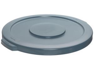 Rubbermaid Commercial Round Flat Top Lid for 10-Gallon Round Brute Containers 16
