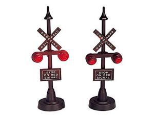 Lemax Set of 2 Railway Stop Lights by LEMAX