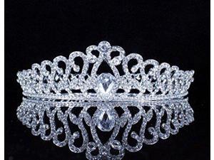 Sexy Full Crown Clear Austrian Crystal Rhinestone Tiara Pageant Bridal T11929