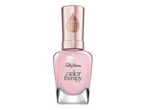 Sally Hansen Color Therapy Nail Polish, Rosy Quartz Long-Lasting Nail Polish with Gel Shine and Nourishing Care, Pack of 1