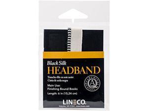 Silk Bookmaking Headbands - Black