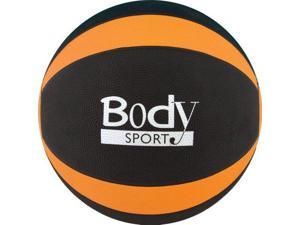 Body Sport Medicine Balls with Exercise Guide, 18-Pound, Orange