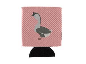 Carolines Treasures BB7899CC African Goose Pink Check Can or Bottle Hugger, Can Hugger, Multicolor