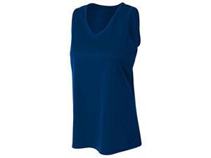 A4 NW2360 Athletic Tank, Navy, Large