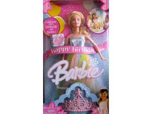 Mattel Happy Birthday Barbie Doll w Birthday Tiara for You! (2005)