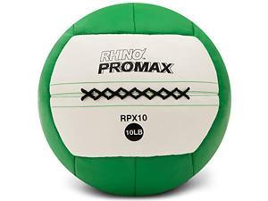 Champion Sports RPX10 Rhino Promax Slam Balls, 10 lb, Soft Shell with Non-Slip Grip, Medicine Wall Exercise Ball for Weightlifting, Plyometrics.