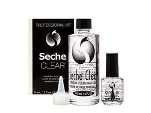 Seche Clear Crystal Clear Base Coat Professional Kit 2 Piece Set