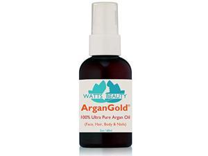 Watts Beauty Ultra ArganGold 100% Pure Argan Oil for Face, Hair, Nails & Body - Ultra Light Pure Argan Oil Moisturizer for Face, Eye Area.