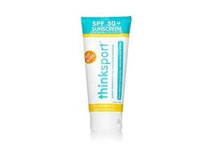 Thinksport Kids SPF 50+ Mineral Sunscreen Safe, Natural Sunblock for Children - Water Resistant Sun Cream Broad Spectrum UVA/UVB Sun Protection.