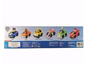 Paw Patrol Racers 6-pack, Set Includes Chase, Zuma, Rubble, Skye, Rocky and Marshall Racers