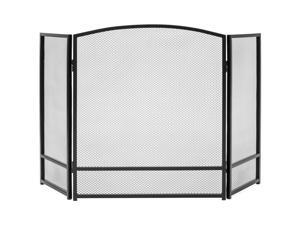 Best Choice Products 3-Panel Living Room Steel Mesh Simple Design Fireplace Screen Decor w/ Rustic Worn Finish Best Choice Products 3-Panel Living Room Steel Mesh Simple Design Fireplace Screen Decor w/ Rustic Worn Finish