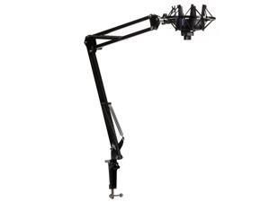Knox Microphone Suspension Boom Scissor Arm w/ Knox Yeti Mic Shock Mount - Black Knox Microphone Suspension Boom Scissor Arm w/ Knox Yeti Mic Shock Mount - Black