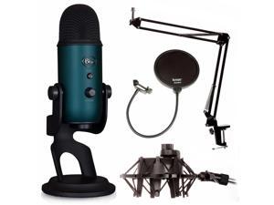 Blue Microphones Yeti Mic Teal with Knox Boom Arm, Shock Mount & Pop filter Blue Microphones Yeti Mic Teal with Knox Boom Arm, Shock Mount & Pop filter