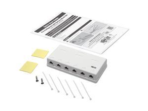 Tripp Lite Pre-Configured Unshielded Cat6 6-Port Surface-Mount Box, 110 IDC, RJ45, White (N236-006-WH) Tripp Lite Pre-Configured Unshielded Cat6 6-Port Surface-Mount Box, 110 IDC, RJ45, White (N236-006-WH)