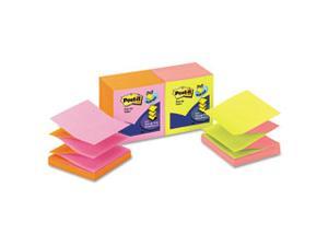 Staples Stickies Notes 3 x 3 Bright Colors 12 Pads/Pack (S-33BR12) 565447