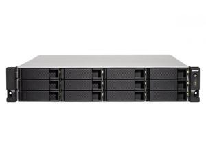 QNAP TS-1253BU-RP-8G-US 2U 12-Bay NAS/iSCSI IP-SAN, 10GbE-Ready, PCIe Expansion Slot, Redundant PSU QNAP TS-1253BU-RP-8G-US 2U 12-Bay NAS/iSCSI IP-SAN, 10GbE-Ready, PCIe Expansion Slot, Redundant PSU