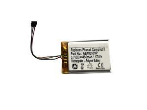 450mAh AE482639P, IP462539 Battery Replacement Compatible with Phonak Compilot, Phonak Compilot II Bluetooth Streamer