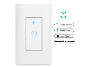 Geekbes WiFi Smart Switch Remote Control Panel Works with Alexa and Google Assistant - White