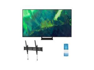 Samsung QN65Q70AA 65' Class UHD High Dynamic Range QLED 4K Smart TV with a Walts TV Large/Extra Large Tilt Mount for 43'-90' Compatible TV's and a.