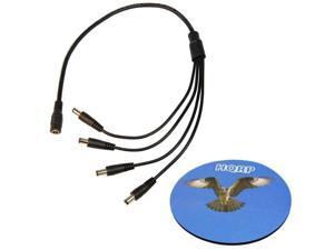 HQRP DC Female to 8 Male Power Splitter Cable for Q-See Security System Model QC828-4C9-2 QT728-4G7-1 QT578-8C2 QT5682-8K8 Plus HQRP Coaster