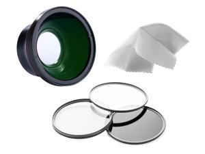 Sony FDR-AX100 Lens Cap Center Pinch Nwv Direct Microfiber Cleaning Cloth. 62mm + Lens Cap Holder 