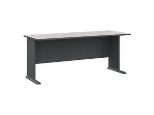 Bush Business Furniture Series A 72W Desk, Slate/White Spectrum