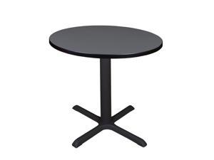 Cain 30' Round Breakroom Table- Grey