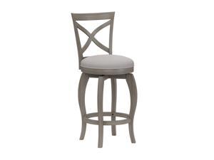 Ellendale Swivel Counter Height Stool, Aged Gray