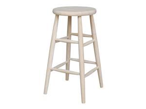 Scooped Seat Stool - 30' Seat Height, Unfinished