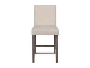 CorLiving Laura Fabric Counter Height Barstool Beige