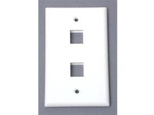 StarTech PLATE2WH StarTech.com Dual Outlet RJ45 Universal Wall Plate White - 2 x Socket(s) - White