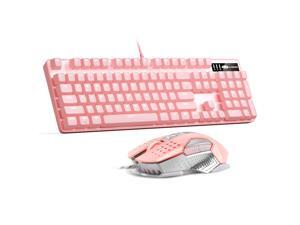 Guanwen One-Handed Wired Small Keyboard 7-Color Backlit Esports Game Wired Notebook Desktop