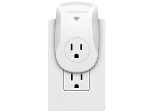 TOPGREENER Wi-Fi Powerful Plug with Energy Monitoring, Heavy Duty Smart Outlet, 15A, Control Lights and Appliances from Anywhere, No Hub Required, White, Works with Amazon Alexa and Google Assistant